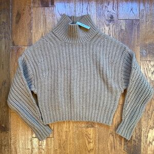 Banana Repubic Italian Merino-Blend Cropped Sweater, Size S, in Camel